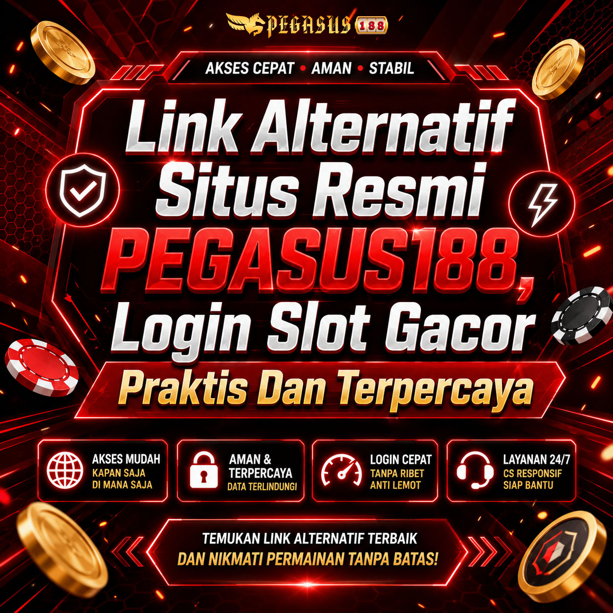 Akses Resmi PEGASUS188 dan Daftar Link Alternatif situs slot online amanah
